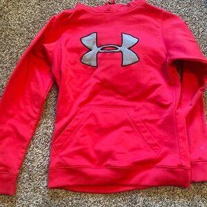 Under armour hoodie. Hot pink-ish